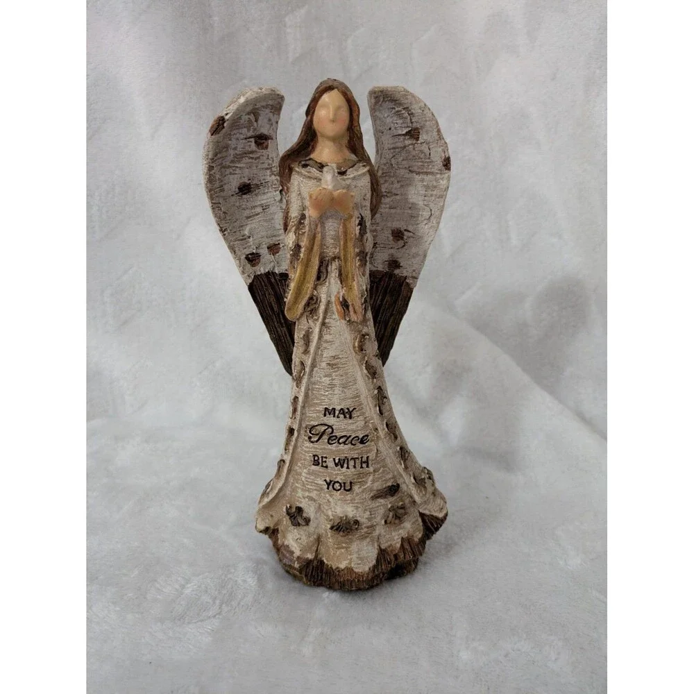 Unbranded 8 Inch Resin Angel - May Peace Be With You